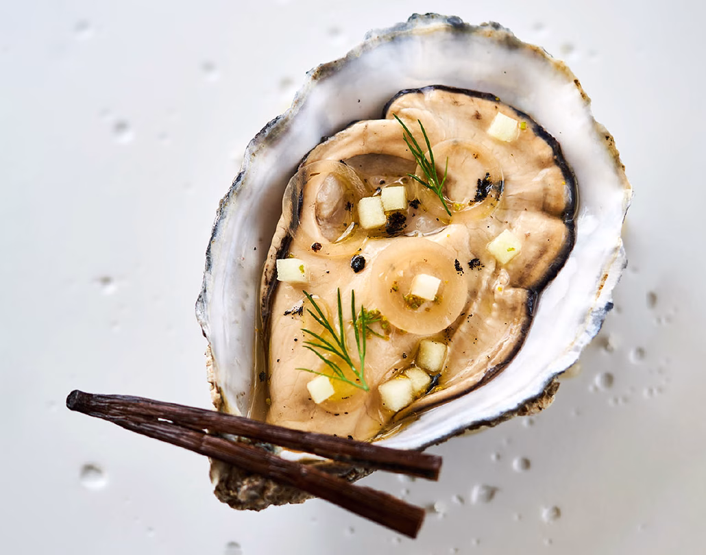 recette norohy vanille infusion huitre alexandre couillon